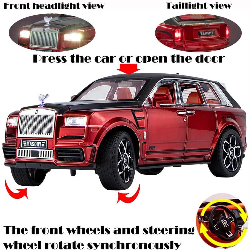 Carro de brinquedo Catovie Rolls-Royce Cullinan 1/24 vermelho